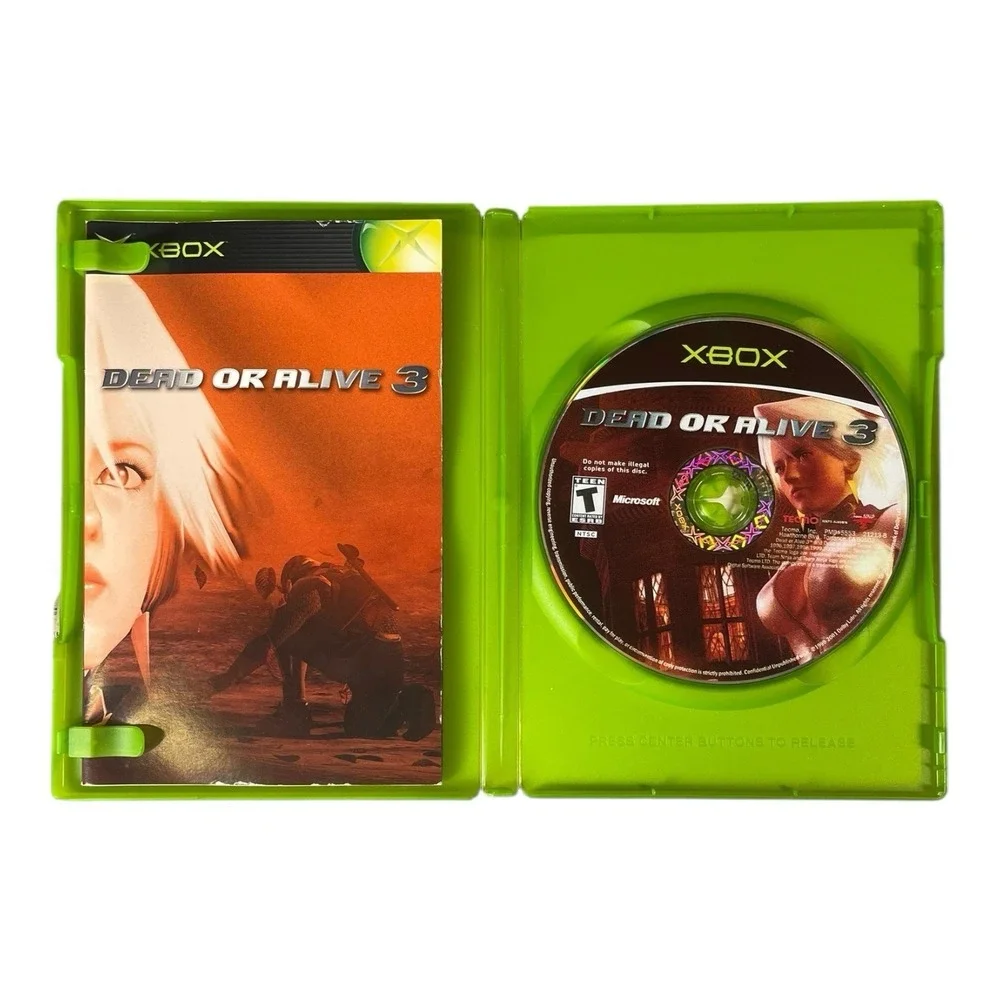 Microsoft Dead Or Alive 3 Xbox Video Game Rated T For Teen